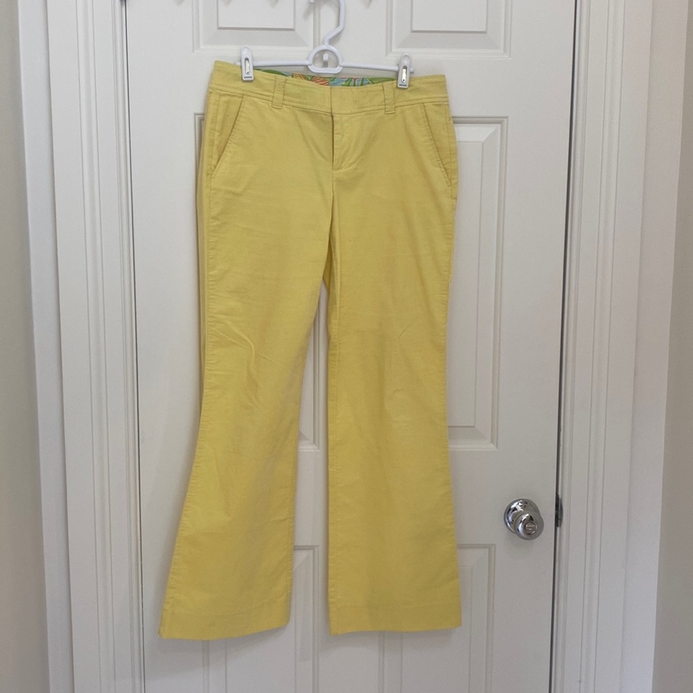 Lilly Pulitzer yellow fine velvety corduroy